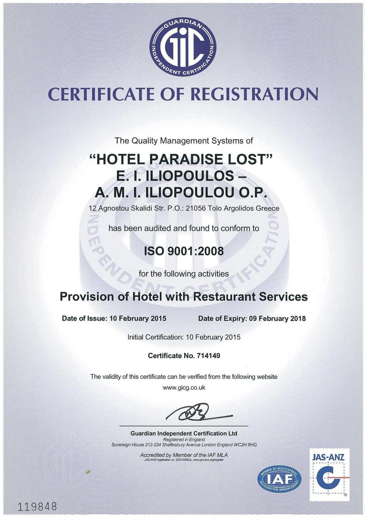 Paradise Lost Hotel-Apartments Toló Kültér fotó